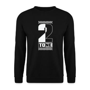 Ska Musik 2-Tone Swing Jazz Musikstil - Unisex Pullover - Schwarz - Vorne - Alina (178cm) & Michal (187cm)