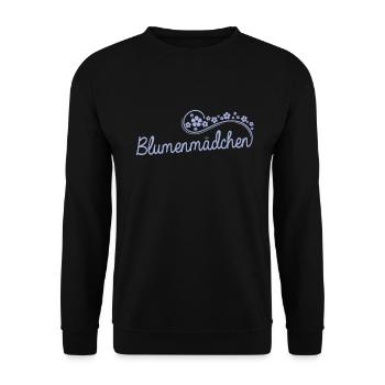 Blumenmädchen Ehe Blumen Kind Hochzeit - Unisex Pullover - Schwarz - Vorne - Alina (178cm) & Michal (187cm)