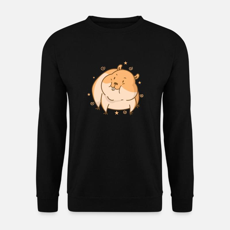 cute hamster rodent pet - Unisex Sweatshirt - black