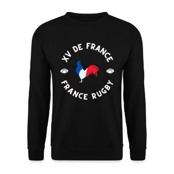 France Champions de monde rugby - Sweat-shirt Unisexe - noir - Devant - Alina (178cm) & Michal (187cm)