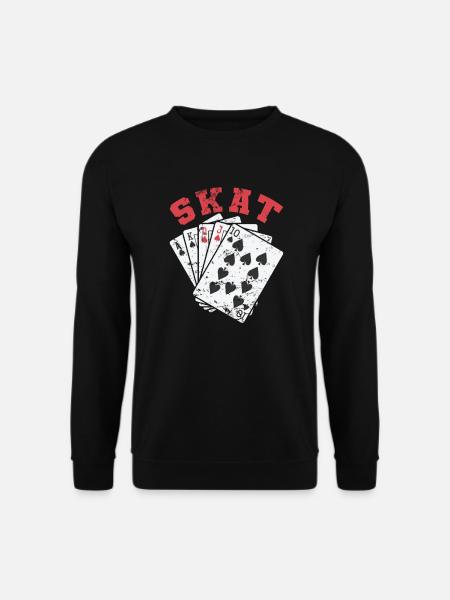 Skat Kartenspiel Spielkarten Reizen Buben - Unisex Pullover - Schwarz