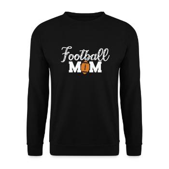 Football Mom America Sport Touchdown - Unisex Sweatshirt - black - Front - Alina (178cm) & Michal (187cm)