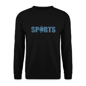 Sports Football Amerika Sport Touchdown - Unisex Pullover - Schwarz - Vorne - Alina (178cm) & Michal (187cm)