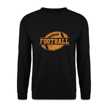 Football Game America Sport Touchdown - Unisex Sweatshirt - black - Front - Alina (178cm) & Michal (187cm)