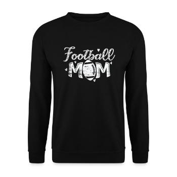 Football Mom Nationalsport Amerika Touchdown - Unisex Pullover - Schwarz - Vorne - Alina (178cm) & Michal (187cm)