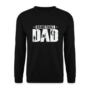 Basketball Dad Ballsport America États-Unis - Sweat-shirt Unisexe - noir - Devant - Alina (178cm) & Michal (187cm)