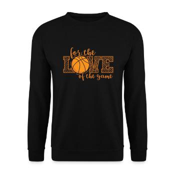 For the Love of the Game Basketball America - Unisex Sweatshirt - black - Front - Alina (178cm) & Michal (187cm)