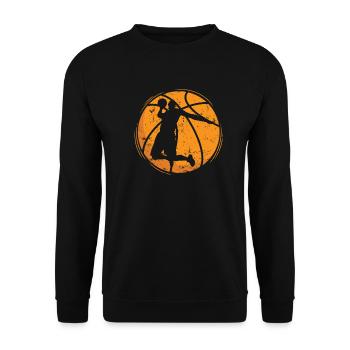 Basketball Dunk Ballsport Amérique États-Unis - Sweat-shirt Unisexe - noir - Devant - Alina (178cm) & Michal (187cm)