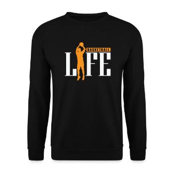 Basketballlife BallSport America États-Unis - Sweat-shirt Unisexe - noir - Devant - Alina (178cm) & Michal (187cm)