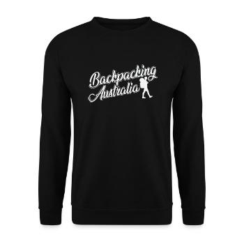 Backbacking Australia Experience Trip - Unisex Sweatshirt - black - Front - Alina (178cm) & Michal (187cm)
