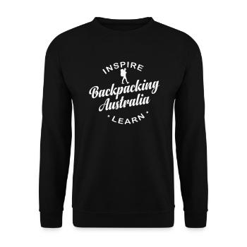 Inspire Backpacking Australie Voyage d’apprentissage - Sweat-shirt Unisexe - noir - Devant - Alina (178cm) & Michal (187cm)