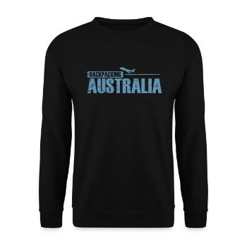 Backbacking Australia Sydney Adventure - Unisex Sweatshirt - black - Front - Alina (178cm) & Michal (187cm)