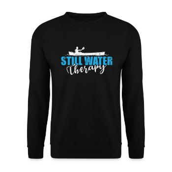 Still Water Therapy Kajak Paddelboot - Unisex Pullover - Schwarz - Vorne - Alina (178cm) & Michal (187cm)