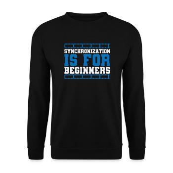 Synchronization is for Beginners Films - Unisex Sweatshirt - black - Front - Alina (178cm) & Michal (187cm)