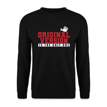 Original Version is the only One Filme - Unisex Pullover - Schwarz - Vorne - Alina (178cm) & Michal (187cm)