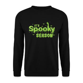 C’est spooky Season Halloween Custom USA - Sweat-shirt Unisexe - noir - Devant - Alina (178cm) & Michal (187cm)