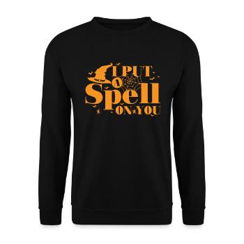 J’ai mis un sort sur votre coutume d’Halloween - Sweat-shirt Unisexe - noir - Devant - Alina (178cm) & Michal (187cm)