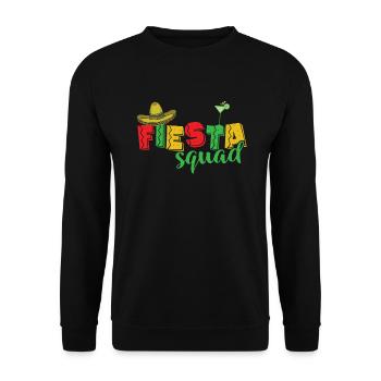 Fiesta Squad Holiday Mexico America - Unisex Sweatshirt - black - Front - Alina (178cm) & Michal (187cm)