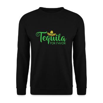 Tequila por Favor Holiday Mexique Amérique - Sweat-shirt Unisexe - noir - Devant - Alina (178cm) & Michal (187cm)
