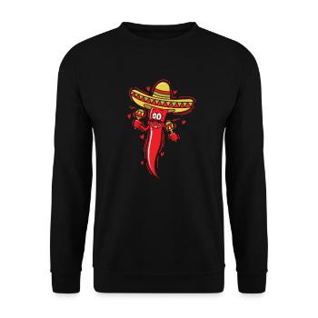 Cinco de Mayo Chapeau Mexicain Vacances Mexique - Sweat-shirt Unisexe - noir - Devant - Alina (178cm) & Michal (187cm)