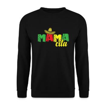 Mamacita Feiertag Mexiko Amerika USA - Unisex Pullover - Schwarz - Vorne - Alina (178cm) & Michal (187cm)
