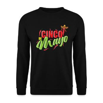 Cinco de Mayo Feiertag Mexiko Amerika - Unisex Pullover - Schwarz - Vorne - Alina (178cm) & Michal (187cm)