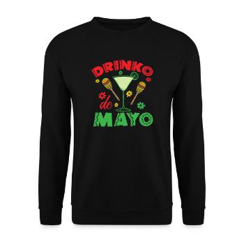 Drinko de Mayo Cinco de Mayo Party Mexico - Unisex Sweatshirt - black - Front - Alina (178cm) & Michal (187cm)