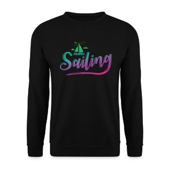 Voilier Voilier Sports Nautiques Loisirs - Sweat-shirt Unisexe - noir - Devant - Alina (178cm) & Michal (187cm)