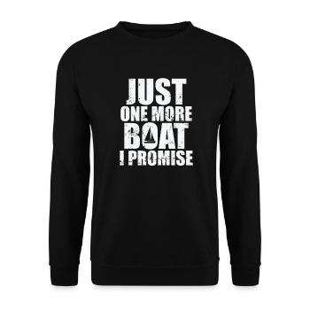 Juste un bateau de plus que je promets voilier - Sweat-shirt Unisexe - noir - Devant - Alina (178cm) & Michal (187cm)