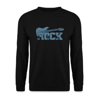 Rock Guitare Musique Style Genre Guitare - Sweat-shirt Unisexe - noir - Devant - Alina (178cm) & Michal (187cm)
