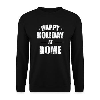 Joyeuses vacances à la maison Vacances Loisirs - Sweat-shirt Unisexe - noir - Devant - Alina (178cm) & Michal (187cm)