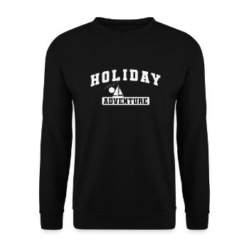 Vacances Aventure Vacances Loisirs Vacances - Sweat-shirt Unisexe - noir - Devant - Alina (178cm) & Michal (187cm)