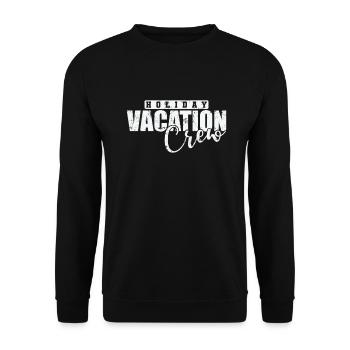 Vacances Vacances Équipage Vacances Loisirs - Sweat-shirt Unisexe - noir - Devant - Alina (178cm) & Michal (187cm)