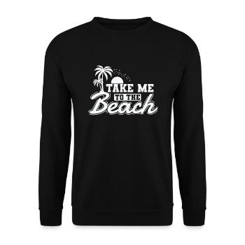 Emmenez-moi à la plage Vacances Loisirs Vacances - Sweat-shirt Unisexe - noir - Devant - Alina (178cm) & Michal (187cm)