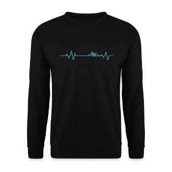 Go Kart Gokart Heartline Hobby Kart Track - Unisex Sweatshirt - black - Front - Alina (178cm) & Michal (187cm)