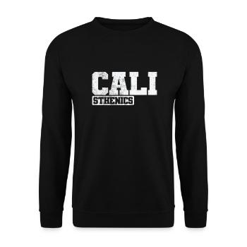 Cali Calisthenics Fitness Workout Körper - Unisex Pullover - Schwarz - Vorne - Alina (178cm) & Michal (187cm)
