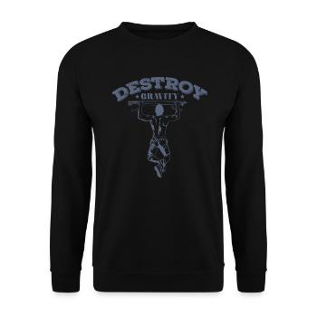 Détruire Gravity Calisthenics Fitness - Sweat-shirt Unisexe - noir - Devant - Alina (178cm) & Michal (187cm)