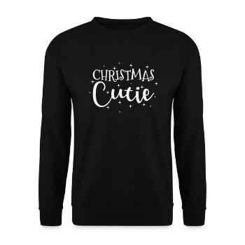 Christmas Cutie Holiday Christmas - Unisex Sweatshirt - black - Front - Alina (178cm) & Michal (187cm)
