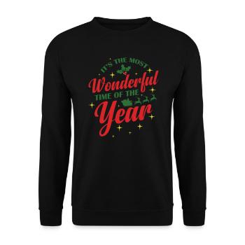 It's the most Wonderful Time of the Year - Unisex Pullover - Schwarz - Vorne - Alina (178cm) & Michal (187cm)