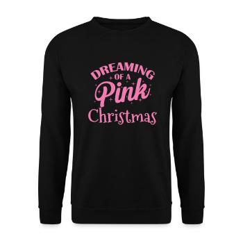 Rêver d’un Noël rose Weihnachten - Sweat-shirt Unisexe - noir - Devant - Alina (178cm) & Michal (187cm)