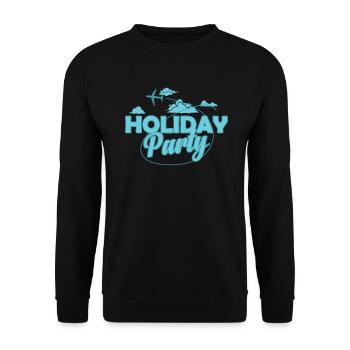 Holiday Party Celebrations Dance Music Friends - Unisex Sweatshirt - black - Front - Alina (178cm) & Michal (187cm)