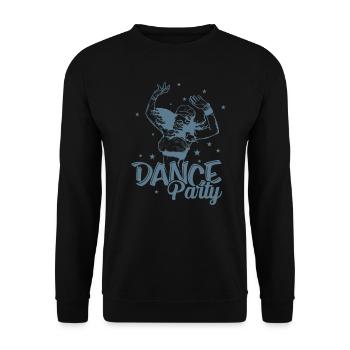 Dance Party Celebrations Dance Music Friends - Unisex Sweatshirt - black - Front - Alina (178cm) & Michal (187cm)