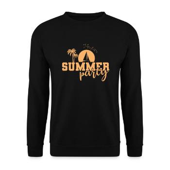 Summer Party Feiern tanzen Musik Freunde - Unisex Pullover - Schwarz - Vorne - Alina (178cm) & Michal (187cm)