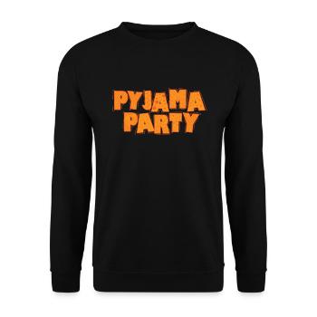 Pyjama Party Celebrations Dancing Music Friends - Unisex Sweatshirt - black - Front - Alina (178cm) & Michal (187cm)