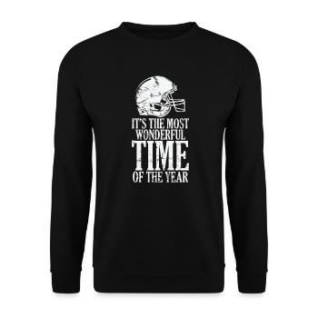 It's the Most Wonderful Time of the Year - Unisex Pullover - Schwarz - Vorne - Alina (178cm) & Michal (187cm)