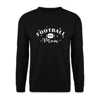 Football Mom American Football Sport - Unisex Sweatshirt - black - Front - Alina (178cm) & Michal (187cm)