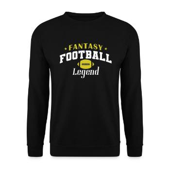 Légende du football Fantasy Football Américain - Sweat-shirt Unisexe - noir - Devant - Alina (178cm) & Michal (187cm)
