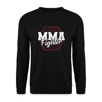 MMA Fighter Sports d’arts martiaux mixtes - Sweat-shirt Unisexe - noir - Devant - Alina (178cm) & Michal (187cm)