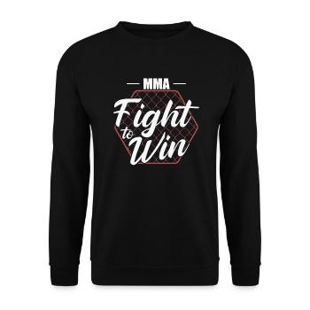 MMA se battre pour gagner les arts martiaux mixtes - Sweat-shirt Unisexe - noir - Devant - Alina (178cm) & Michal (187cm)