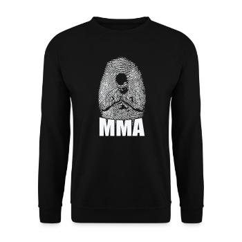 MMA Fingerprint D.N.A. Arts martiaux mixtes - Sweat-shirt Unisexe - noir - Devant - Alina (178cm) & Michal (187cm)